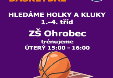 Hledáme holky a kluky 1. - 4. třídy na basketball