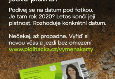 Končící platnost karet PID Lítačka