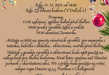 Vánoční jarmark ZŠ Ohrobec