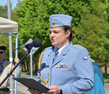 Pietní akt u pomníku amerického letce