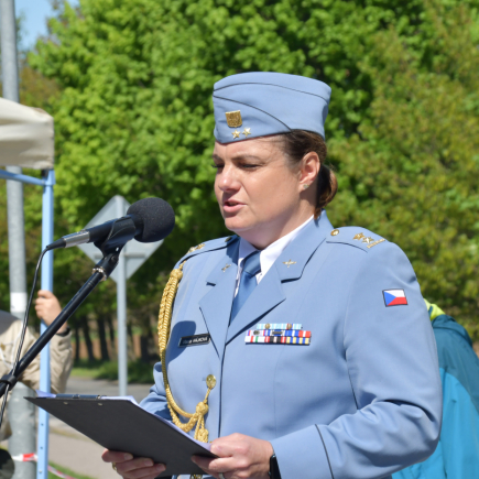 Pietní akt u pomníku amerického letce