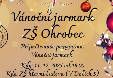 Vánoční jarmark ZŠ Ohrobec