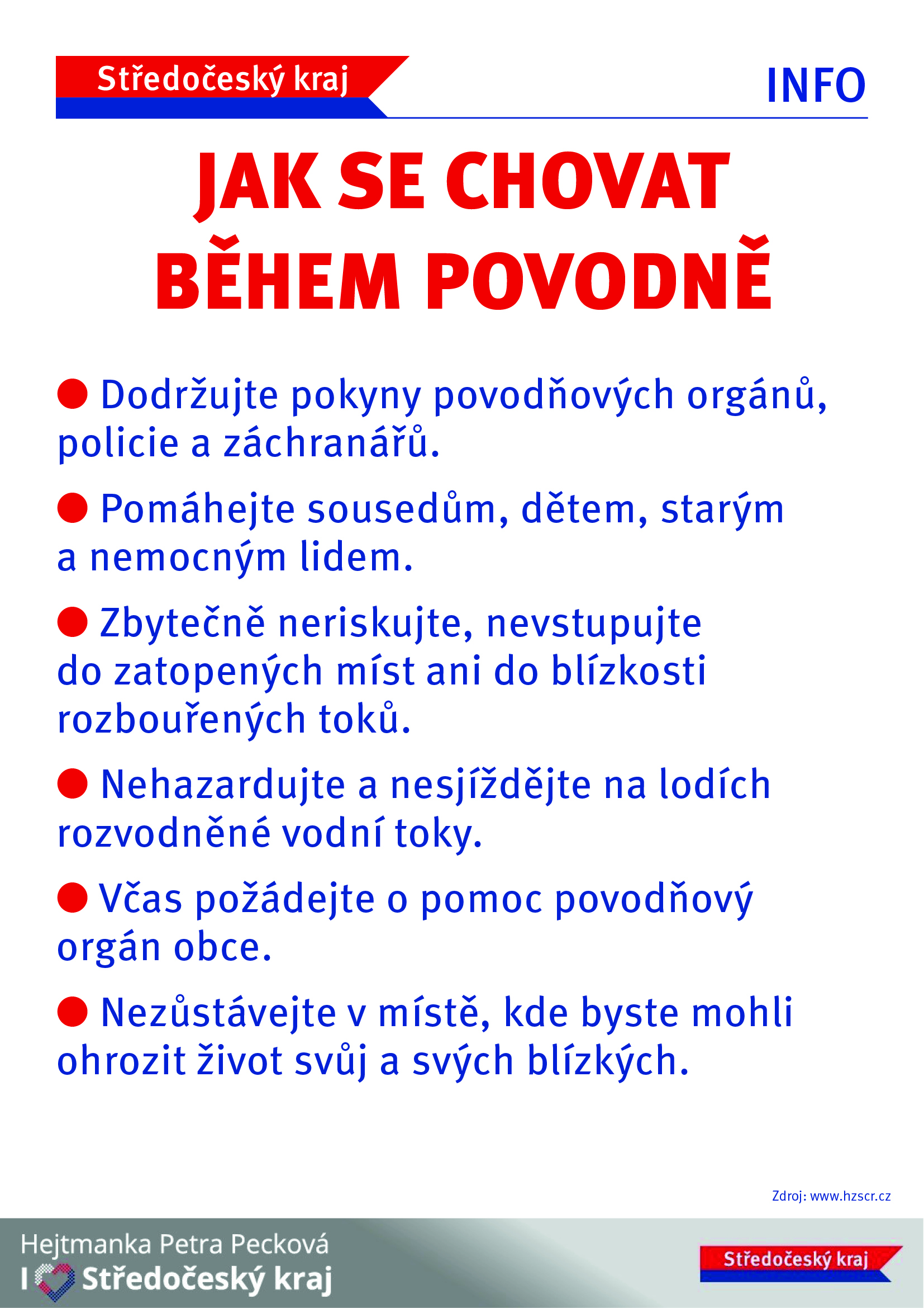 Jak se chovat při povodni